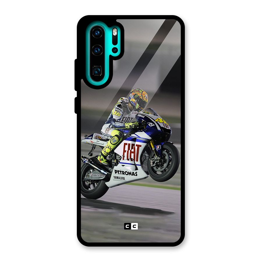Champion Biker Glass Back Case for Huawei P30 Pro