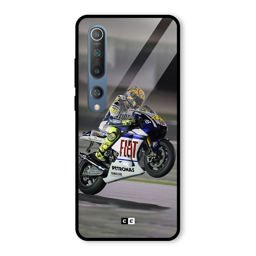 Champion Biker Glass Back Case for Mi 10