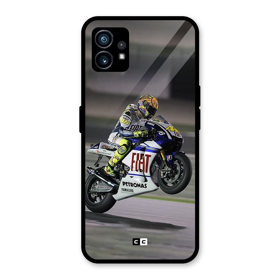 Champion Biker Glass Back Case for Nothing Phone 1