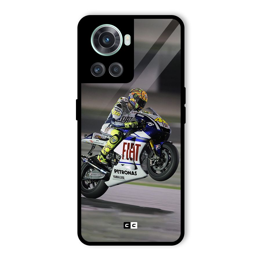 Champion Biker Glass Back Case for OnePlus 10R