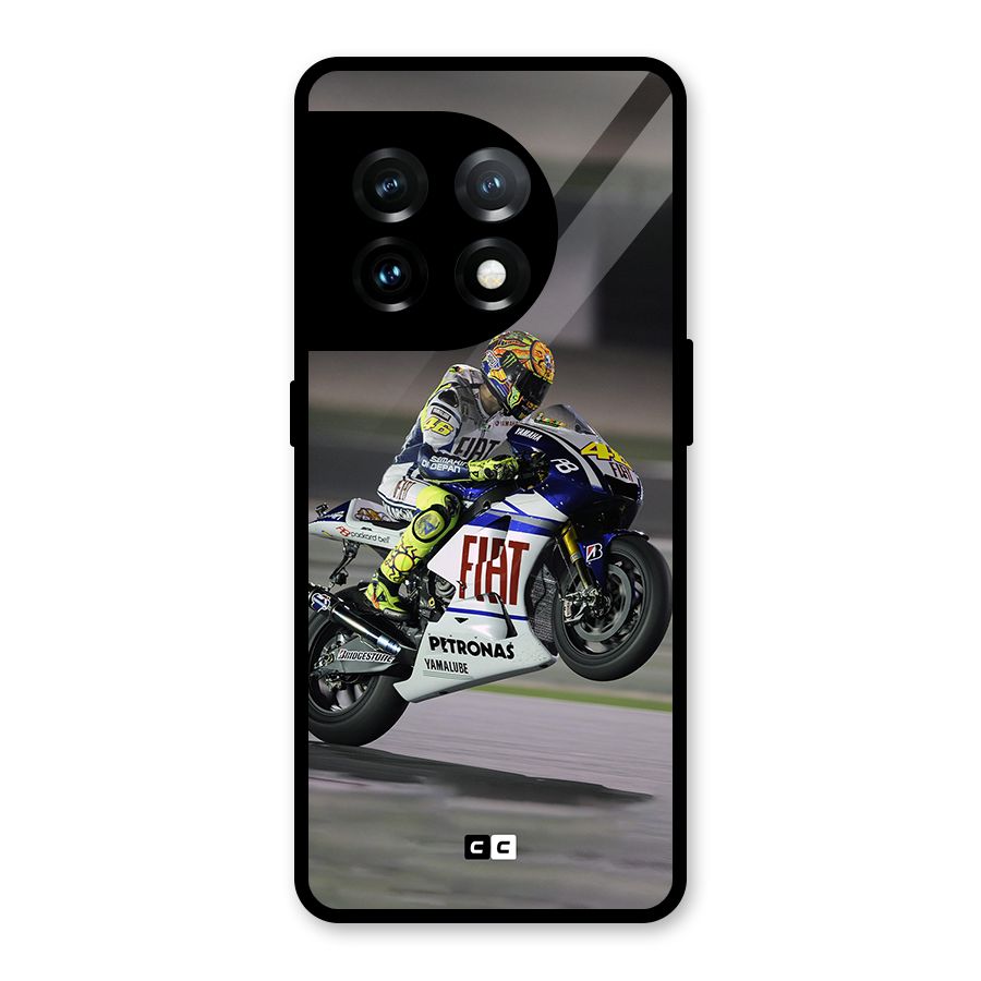 Champion Biker Glass Back Case for OnePlus 11