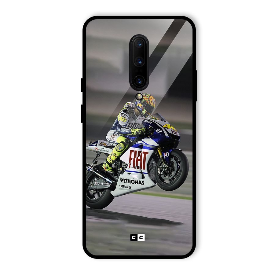 Champion Biker Glass Back Case for OnePlus 7 Pro