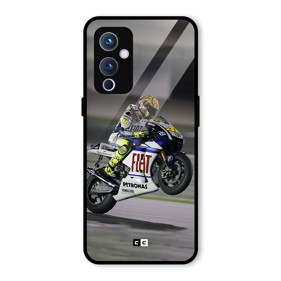 Champion Biker Glass Back Case for OnePlus 9