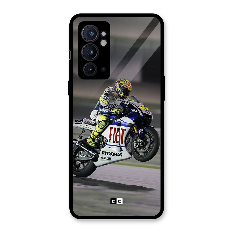 Champion Biker Glass Back Case for OnePlus 9RT 5G