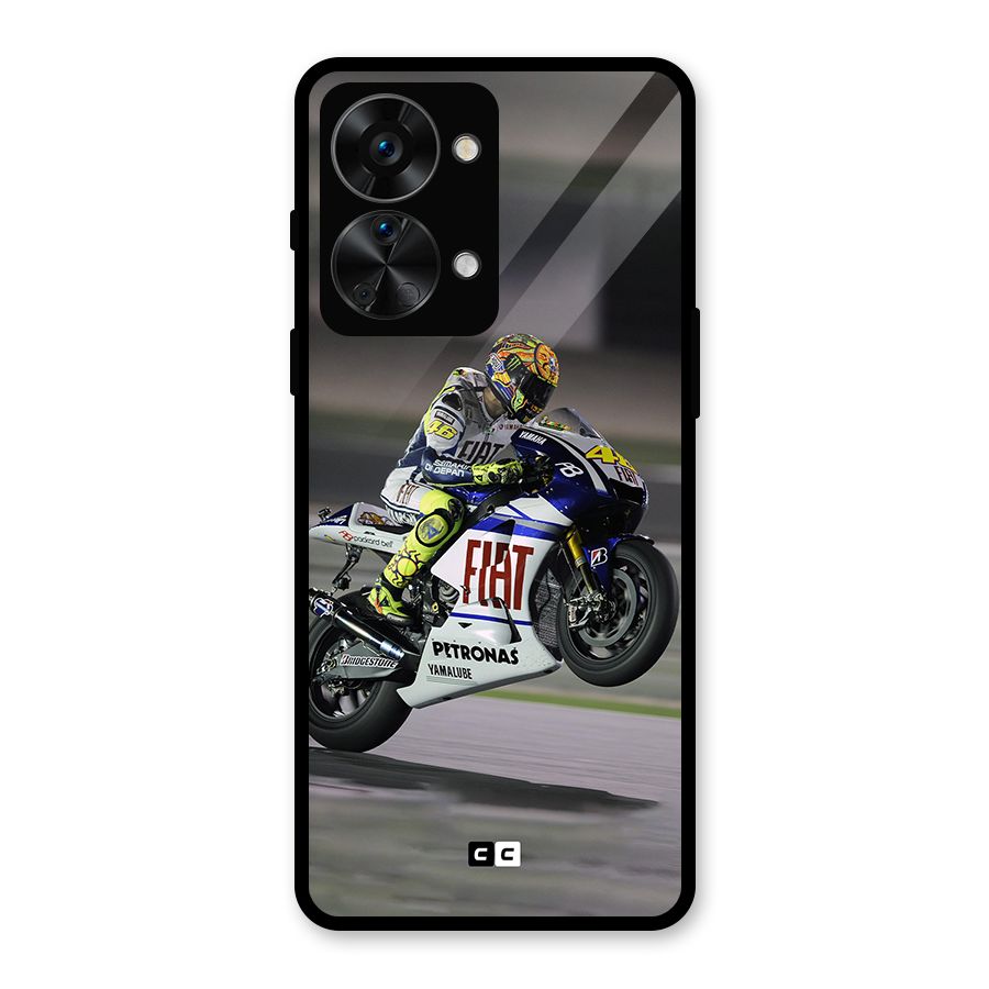 Champion Biker Glass Back Case for OnePlus Nord 2T
