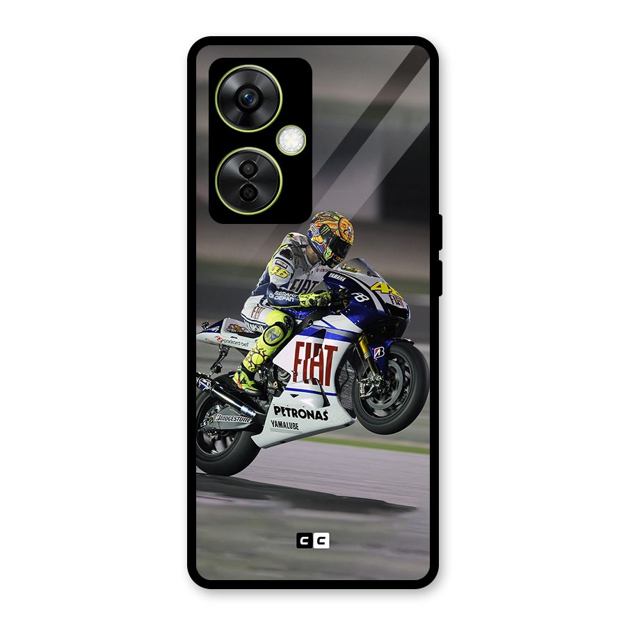 Champion Biker Glass Back Case for OnePlus Nord CE 3 Lite