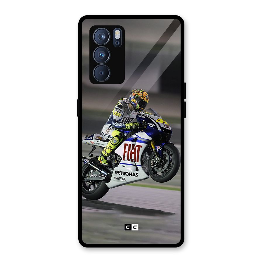 Champion Biker Glass Back Case for Oppo Reno6 Pro 5G