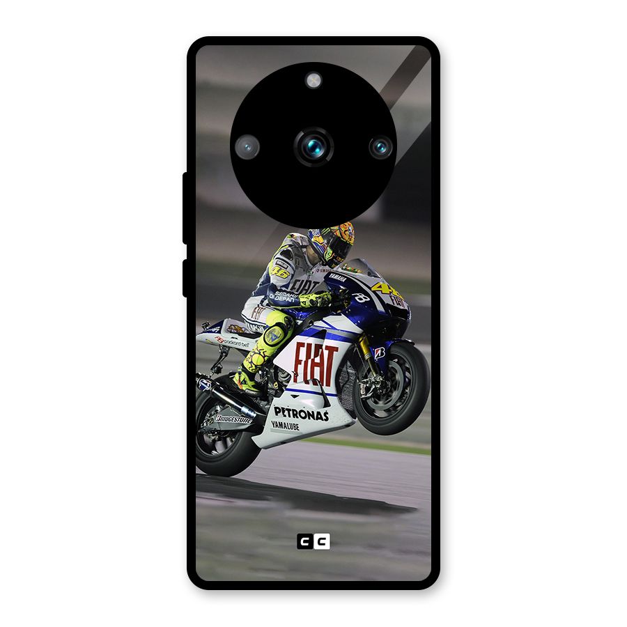 Champion Biker Glass Back Case for Realme 11 Pro