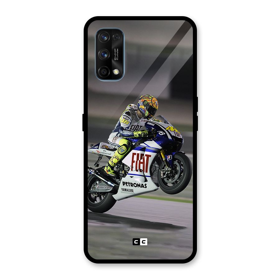 Champion Biker Glass Back Case for Realme 7 Pro