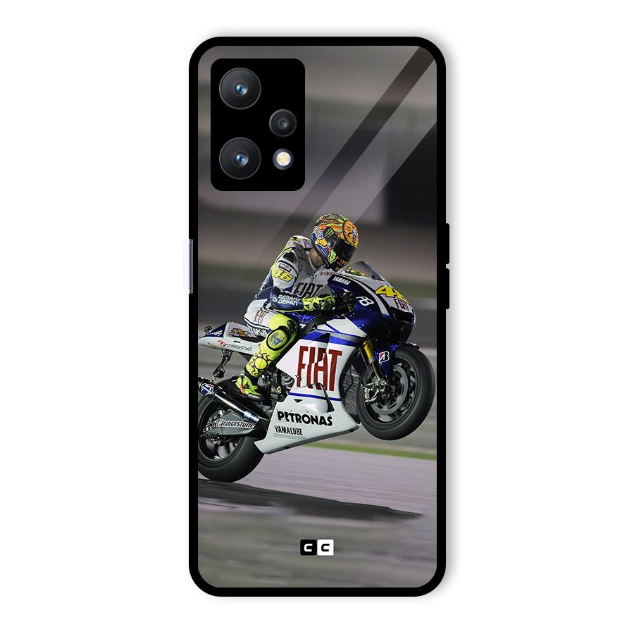 Champion Biker Glass Back Case for Realme 9 Pro 5G