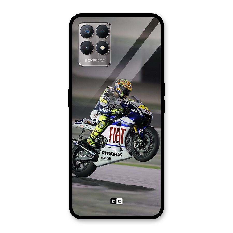 Champion Biker Glass Back Case for Realme Narzo 50