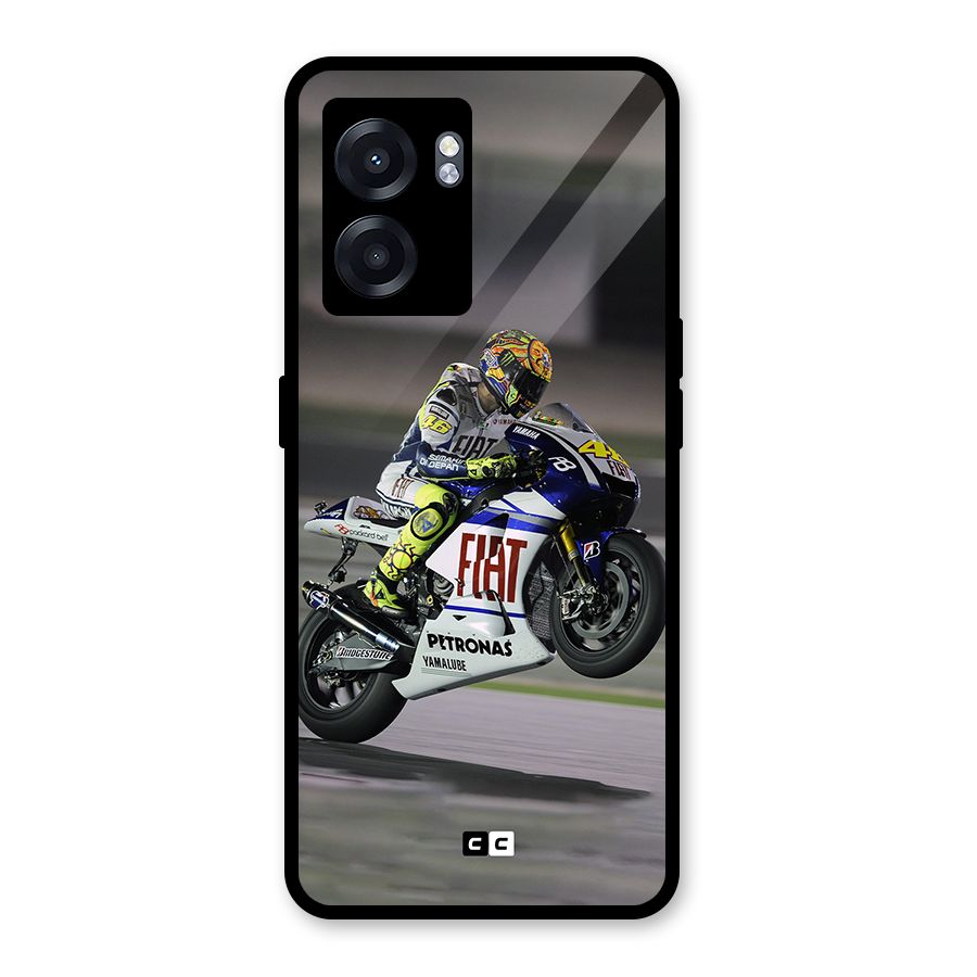 Champion Biker Glass Back Case for Realme Narzo 50 5G