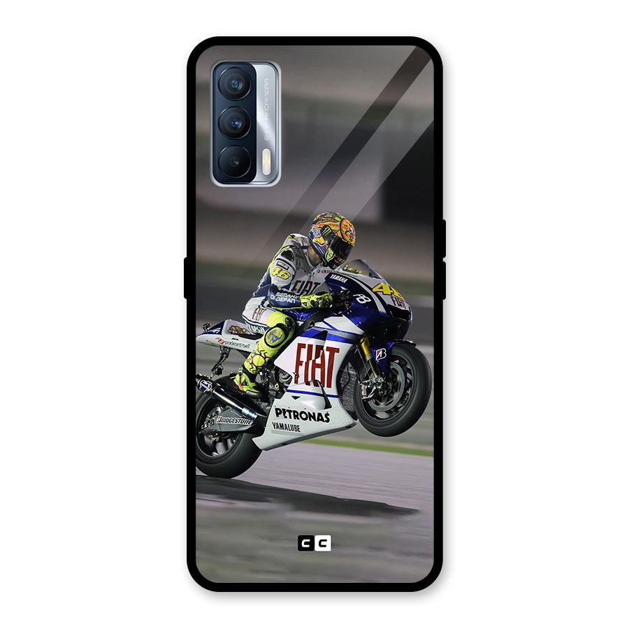 Champion Biker Glass Back Case for Realme X7