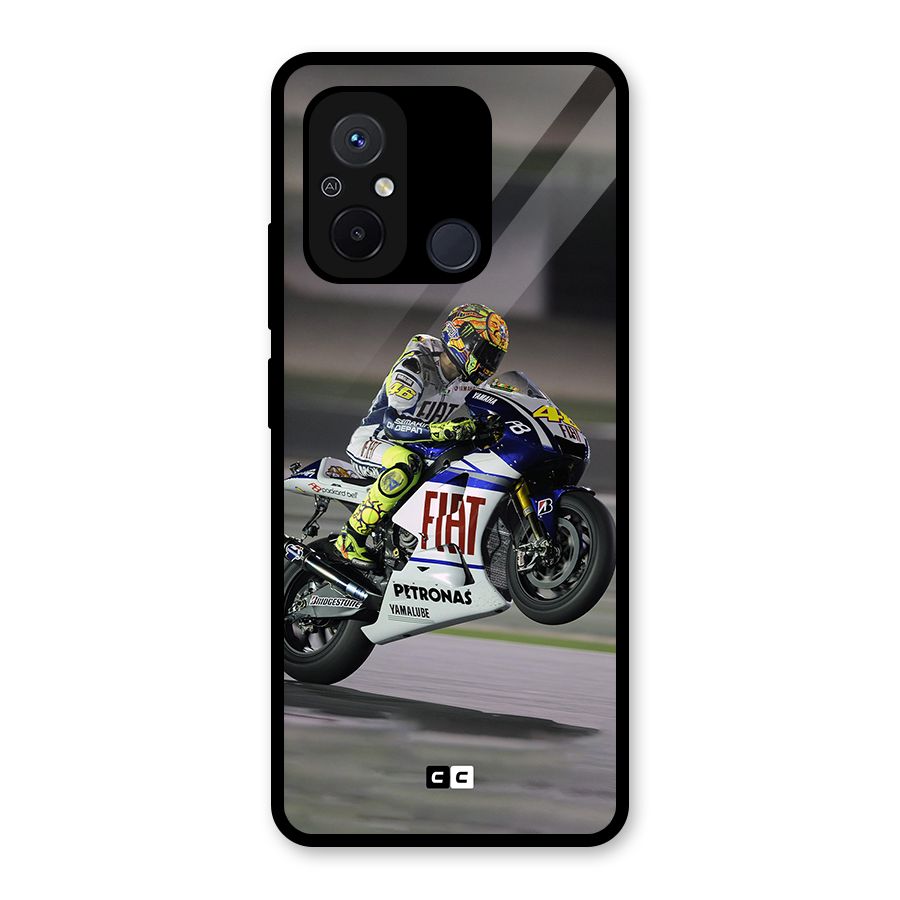 Champion Biker Glass Back Case for Redmi 12C