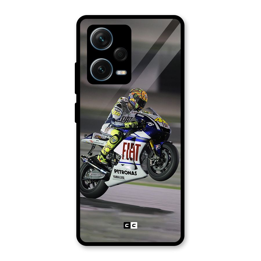 Champion Biker Glass Back Case for Redmi Note 12 Pro Plus 5G
