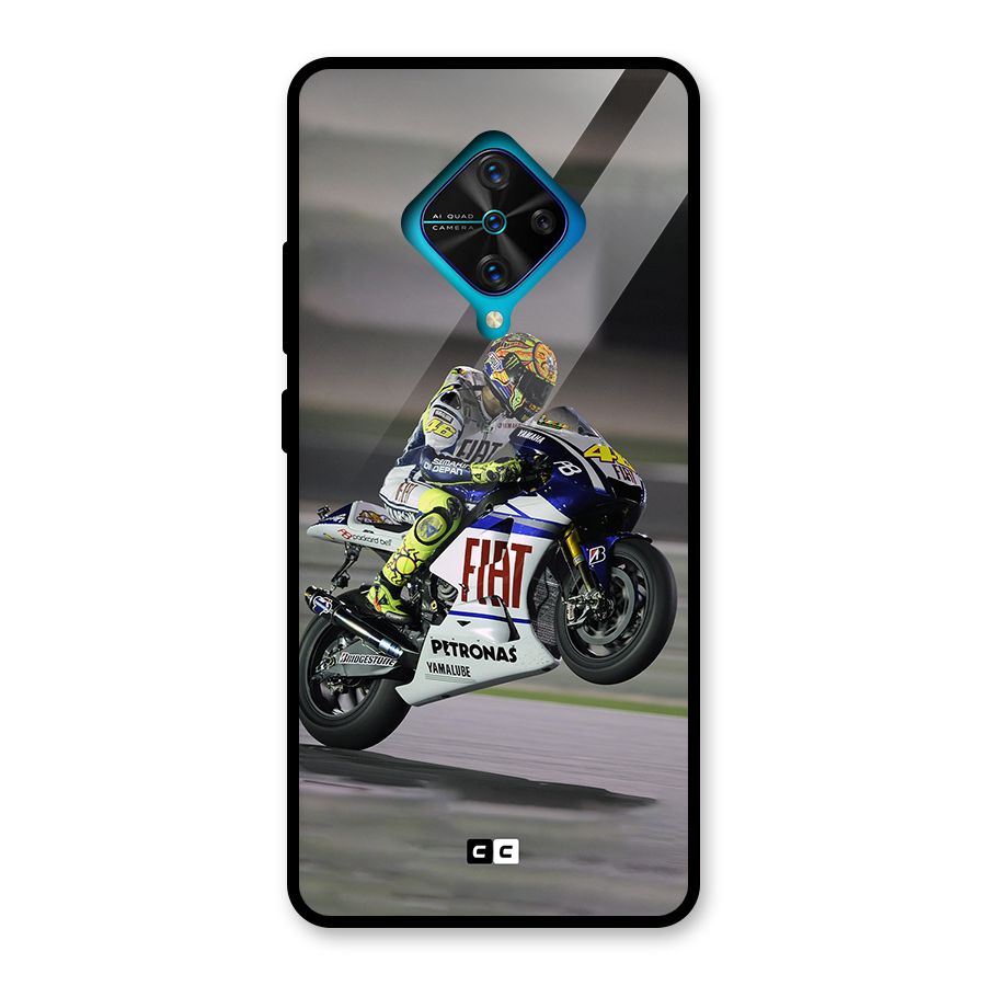 Champion Biker Glass Back Case for Vivo S1 Pro