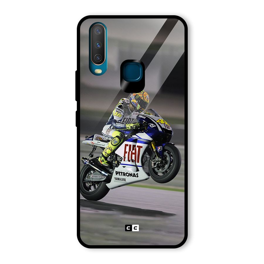 Champion Biker Glass Back Case for Vivo U10