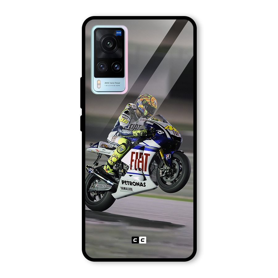 Champion Biker Glass Back Case for Vivo X60