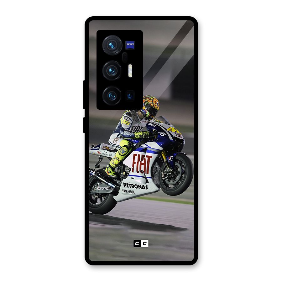 Champion Biker Glass Back Case for Vivo X70 Pro Plus