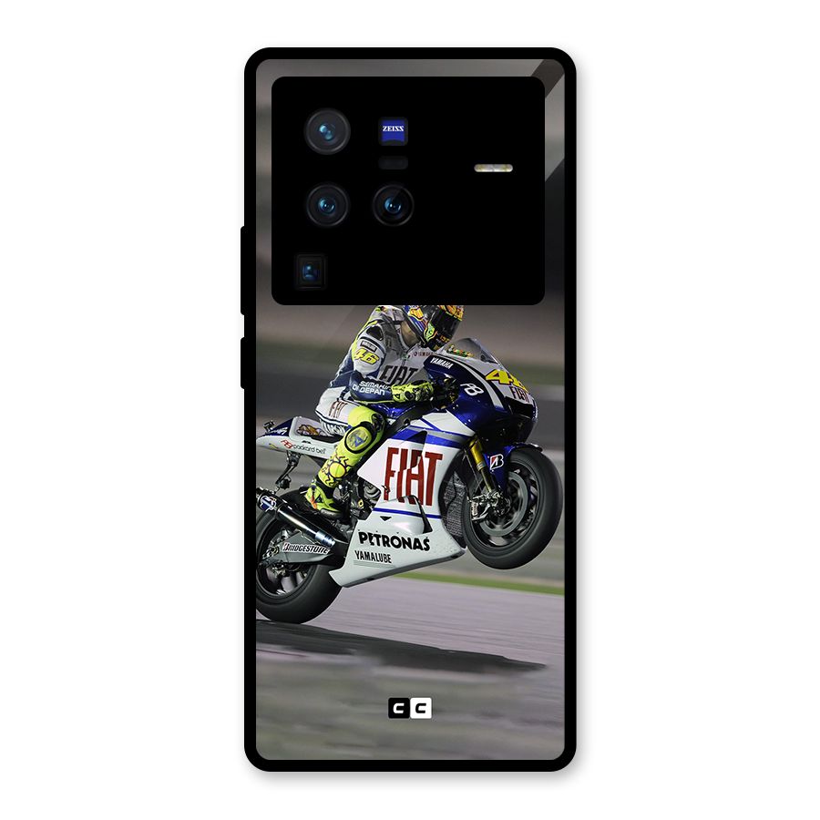 Champion Biker Glass Back Case for Vivo X80 Pro