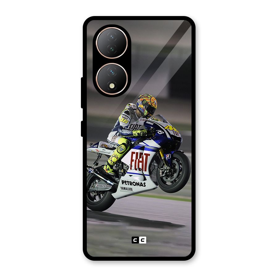 Champion Biker Glass Back Case for Vivo Y100