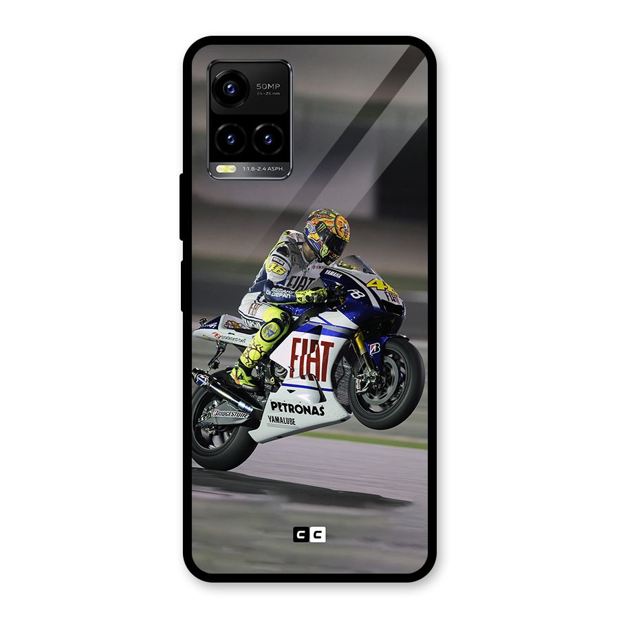 Champion Biker Glass Back Case for Vivo Y21T