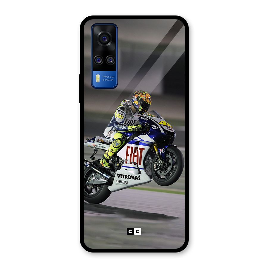 Champion Biker Glass Back Case for Vivo Y31