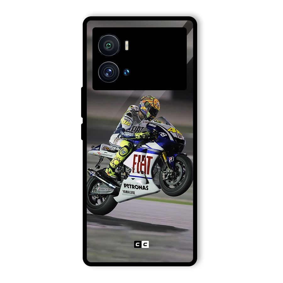 Champion Biker Glass Back Case for Vivo iQOO 9 Pro