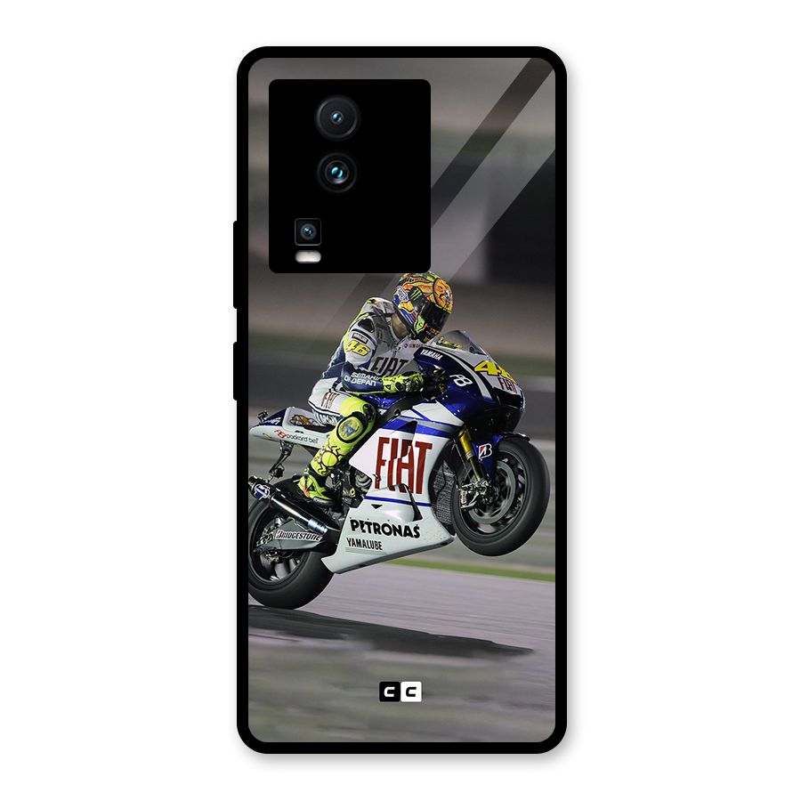 Champion Biker Glass Back Case for Vivo iQOO Neo 7