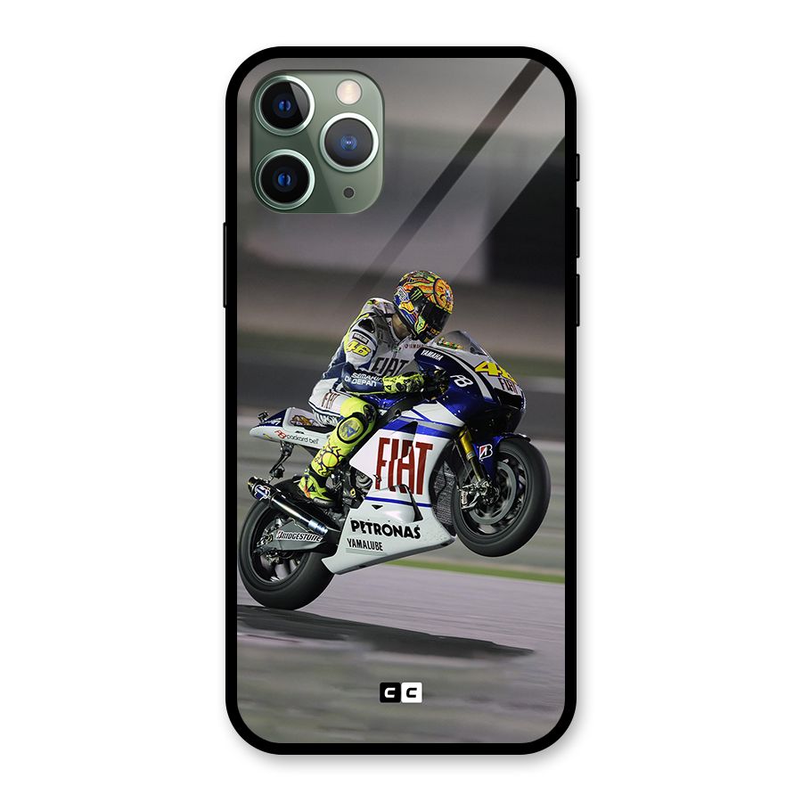 Champion Biker Glass Back Case for iPhone 11 Pro