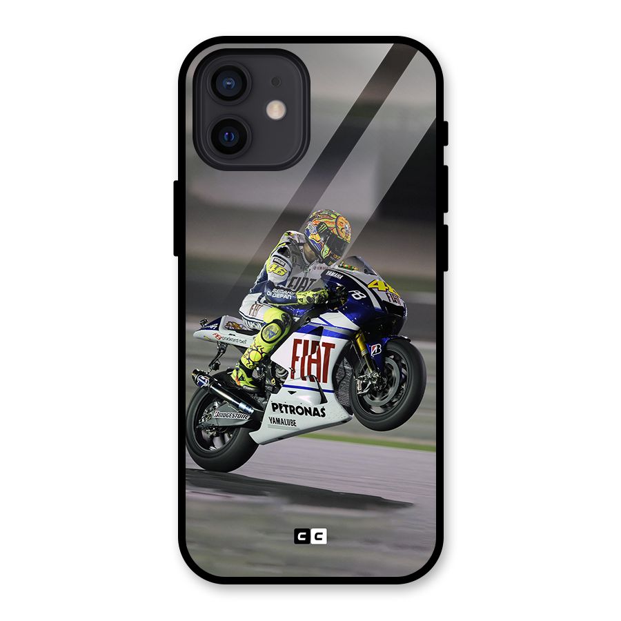 Champion Biker Glass Back Case for iPhone 12