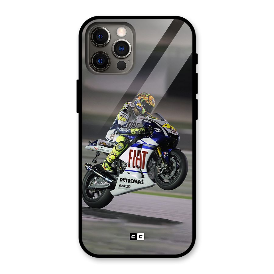 Champion Biker Glass Back Case for iPhone 12 Pro