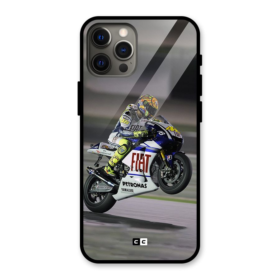 Champion Biker Glass Back Case for iPhone 12 Pro Max