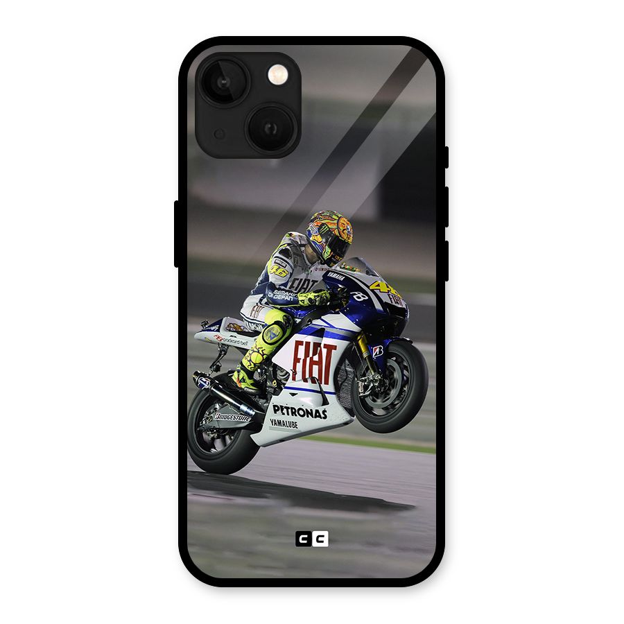 Champion Biker Glass Back Case for iPhone 13