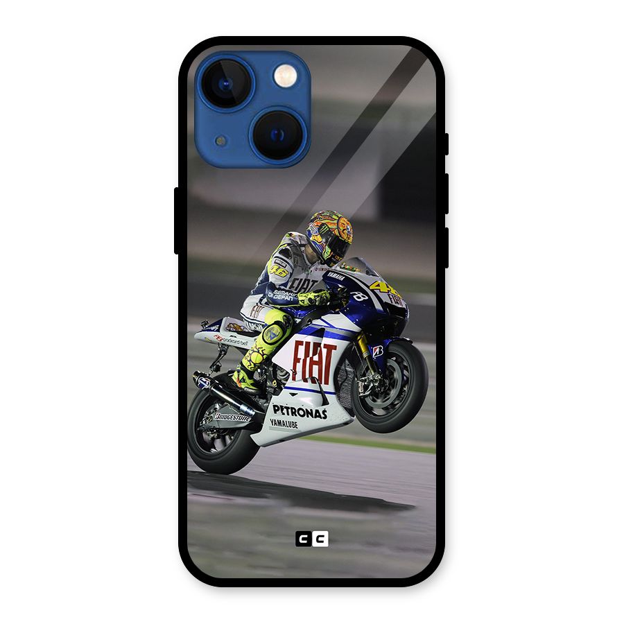 Champion Biker Glass Back Case for iPhone 13 Mini