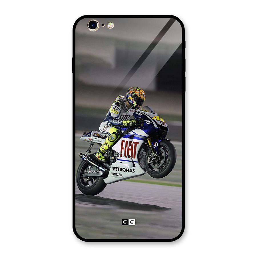 Champion Biker Glass Back Case for iPhone 6 Plus 6S Plus