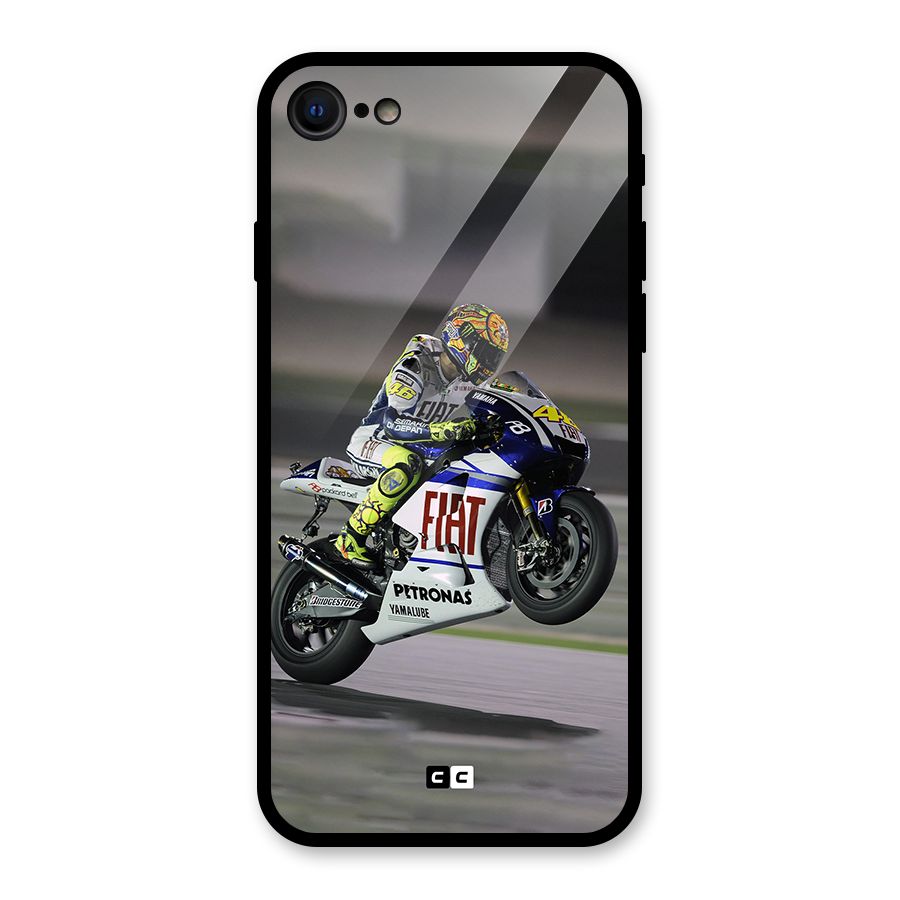 Champion Biker Glass Back Case for iPhone 7