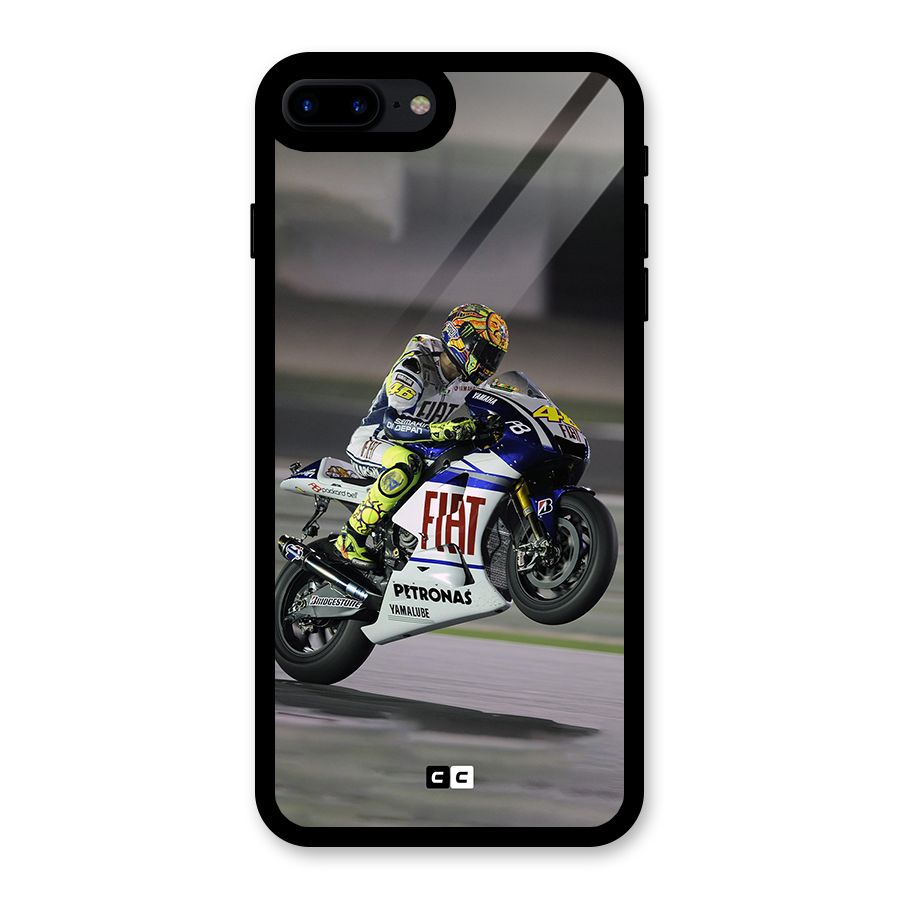Champion Biker Glass Back Case for iPhone 7 Plus