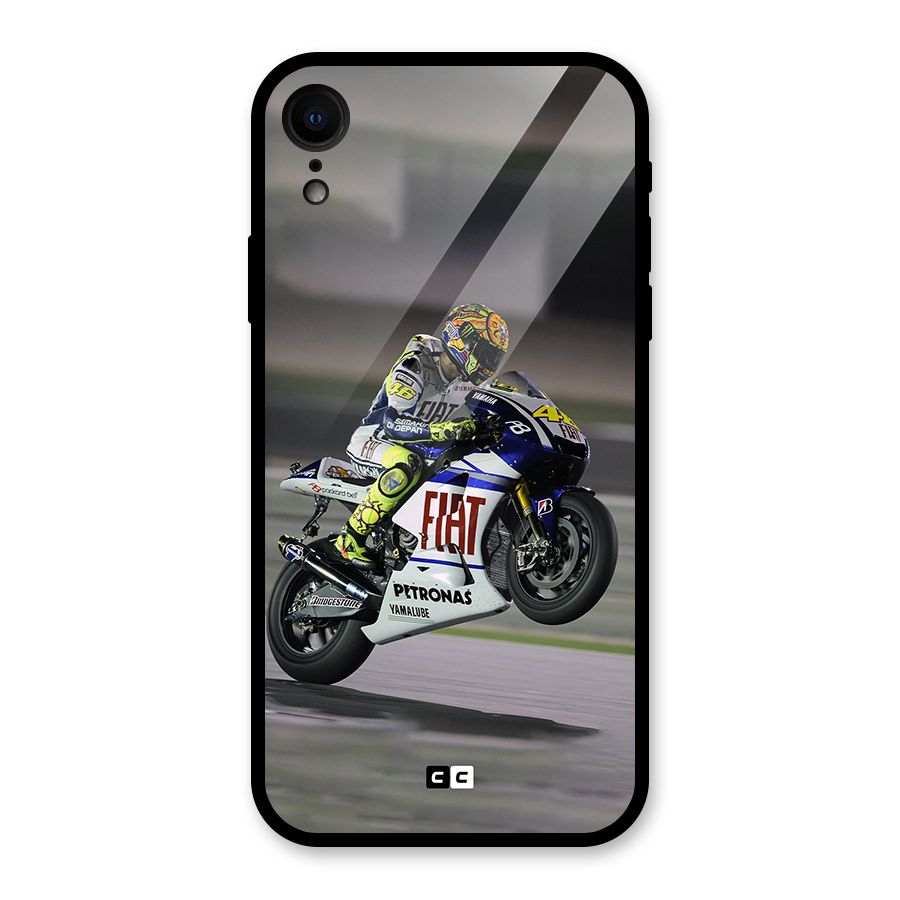 Champion Biker Glass Back Case for iPhone XR