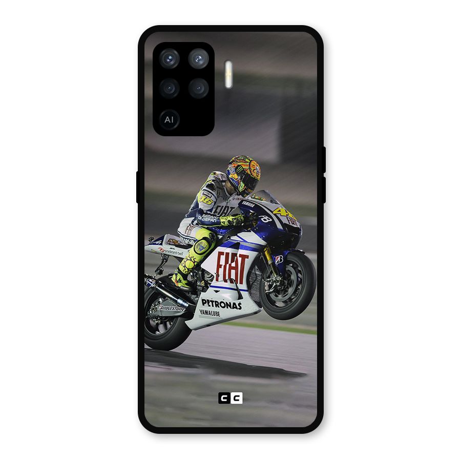 Champion Biker Metal Back Case for Oppo F19 Pro