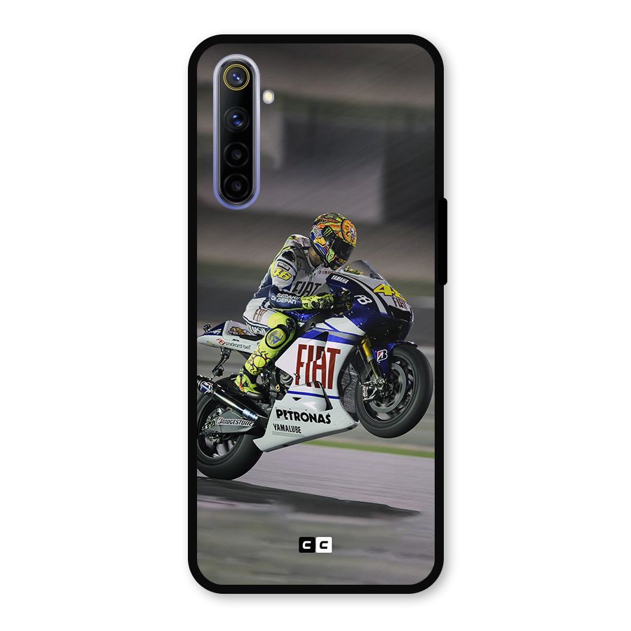 Champion Biker Metal Back Case for Realme 6i