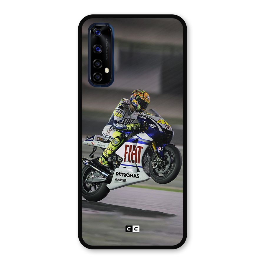 Champion Biker Metal Back Case for Realme 7