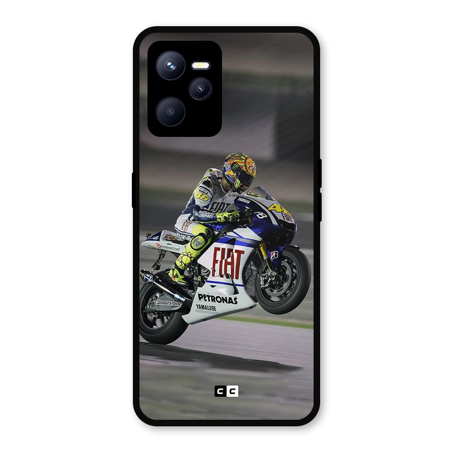 Champion Biker Metal Back Case for Realme C35