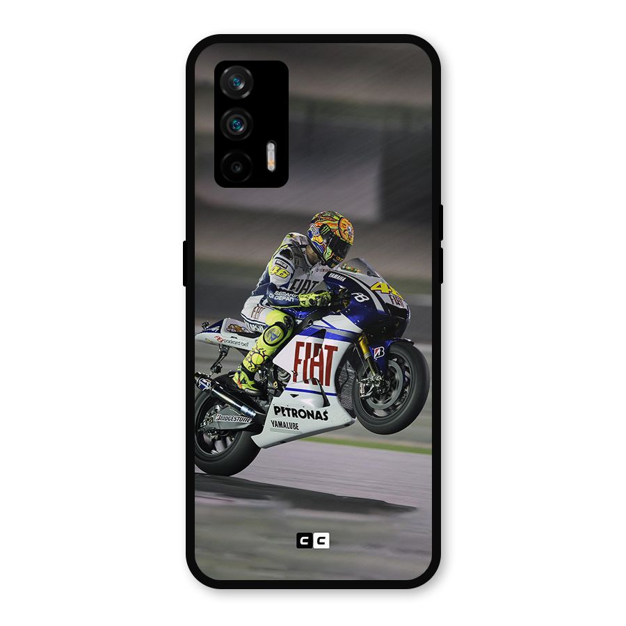 Champion Biker Metal Back Case for Realme GT 5G