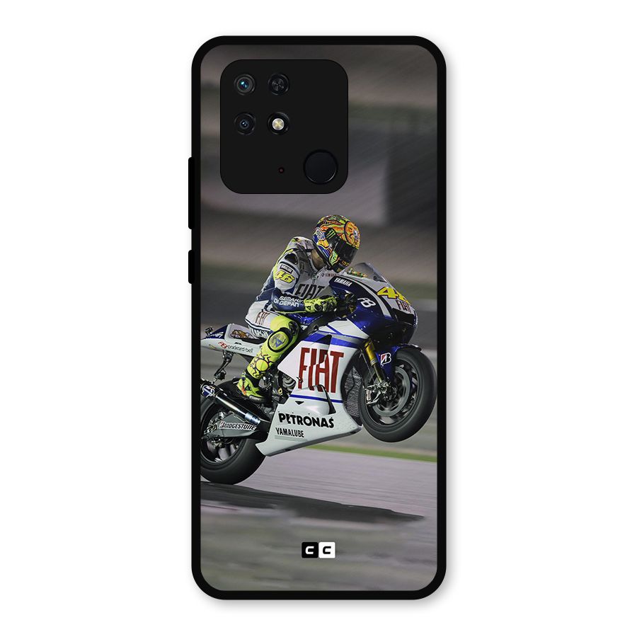 Champion Biker Metal Back Case for Redmi 10