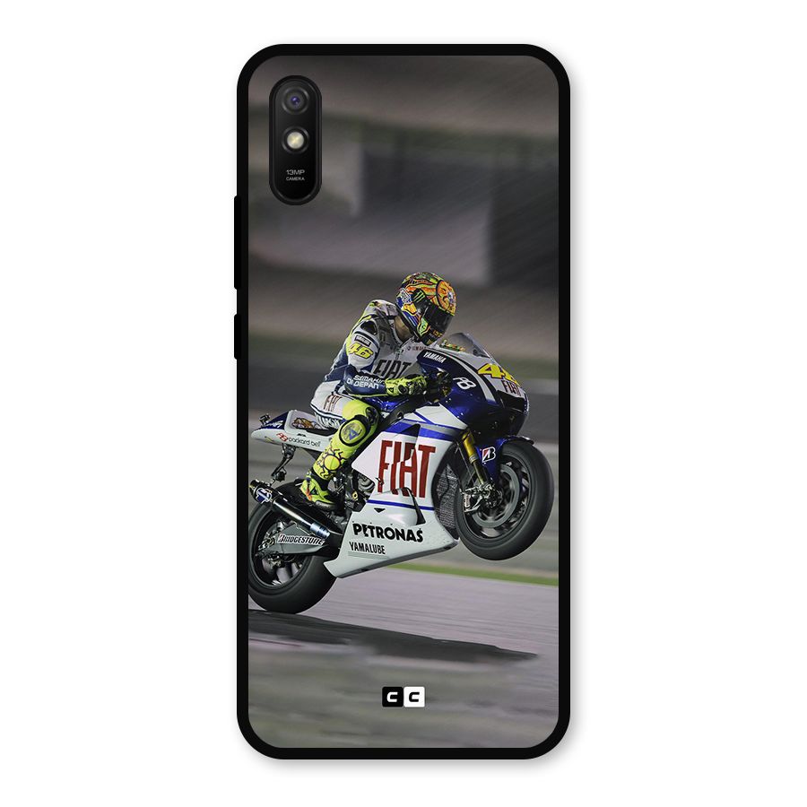 Champion Biker Metal Back Case for Redmi 9i