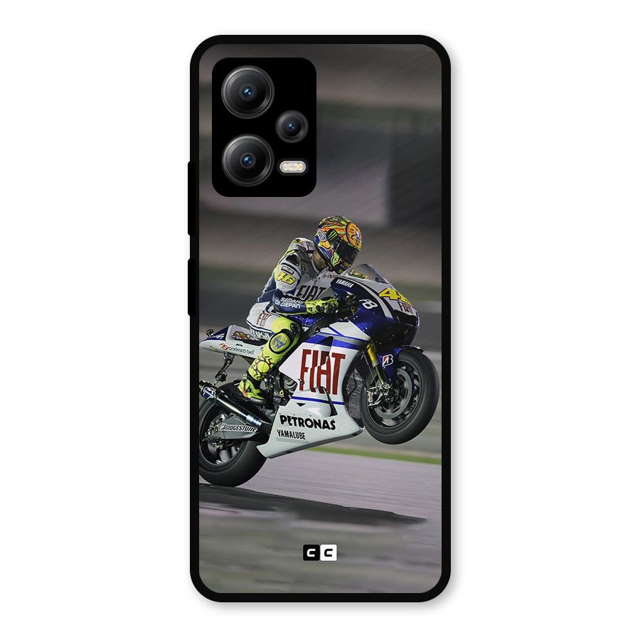 Champion Biker Metal Back Case for Redmi Note 12 5G
