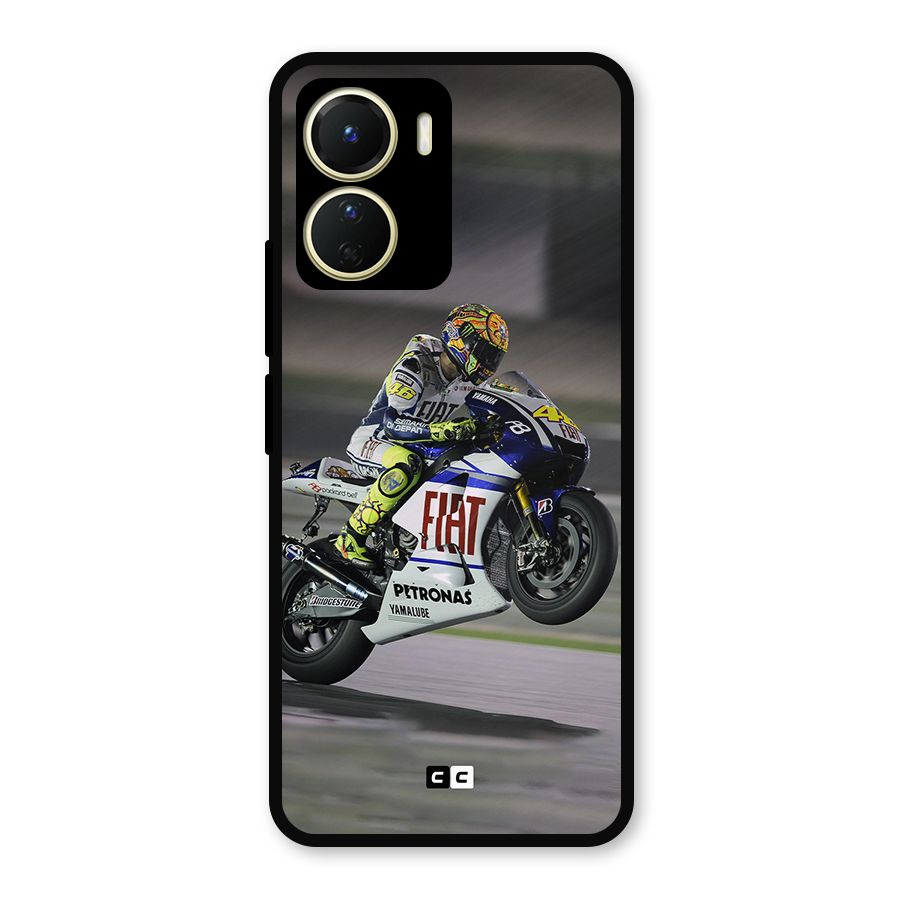 Champion Biker Metal Back Case for Vivo T2x