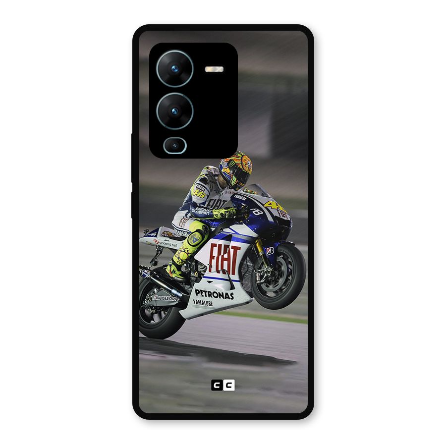 Champion Biker Metal Back Case for Vivo V25 Pro