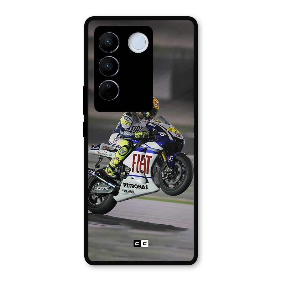 Champion Biker Metal Back Case for Vivo V27